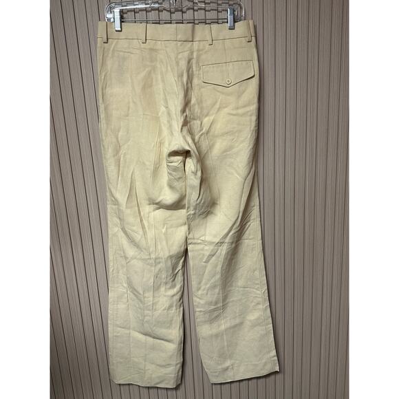 Sandro Paris Linen Viscose Suit Trousers Beige Women’s Size FR 38 / US 6 - Picture 3 of 8